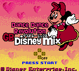 Dance Dance Revolution GB - Disney Mix (Japan) Title Screen